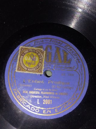 Disco de pizarra antiguos