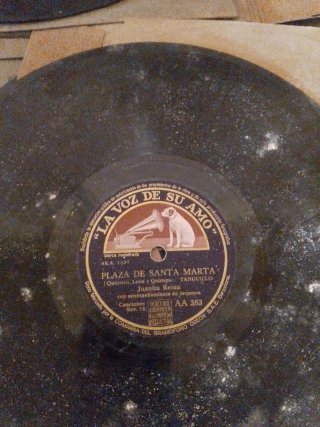 Disco de pizarra antiguos