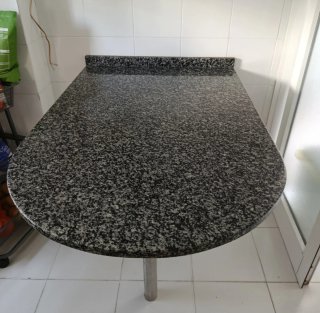 Cocina y encimera granito