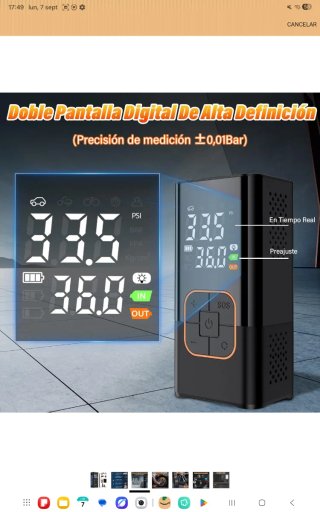 Compresor de aire portátil recargable nuevo a estr
