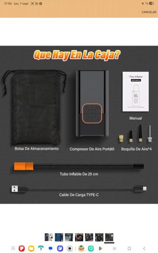 Compresor de aire portátil recargable nuevo a estr