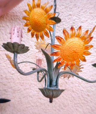 Lámpara provenzal girasoles