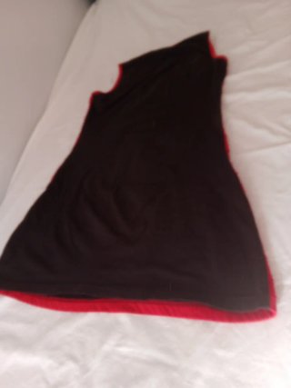 Vestido rojo flores talla M