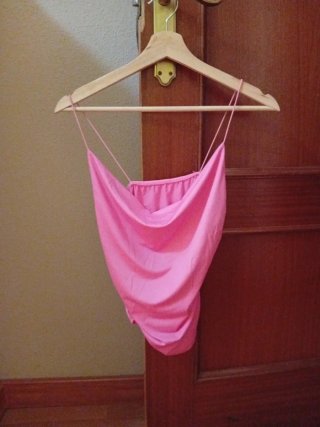 Top rosa tirantes