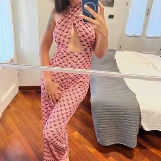 Tuta jumpsuit fantasia geometrica