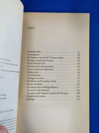 LA MÁQUINA DEL TIEMPO - H.G.WELLS - Ref. 165