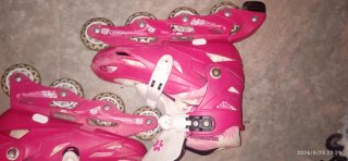 Patinetes en línea rosas para niña talla 32 -34