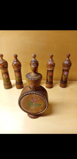 🇮🇹 Vintage Bulgaria artigianale folk portaspezie