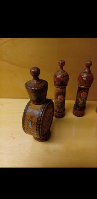🇮🇹 Vintage Bulgaria artigianale folk portaspezie