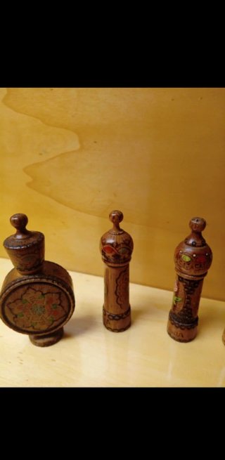 🇮🇹 Vintage Bulgaria artigianale folk portaspezie