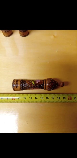 🇮🇹 Vintage Bulgaria artigianale folk portaspezie