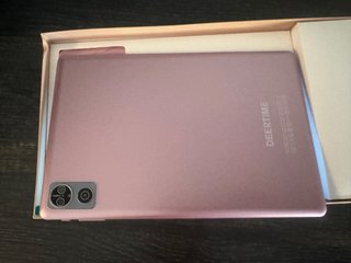 Tablet Azul y rosa con Teclado