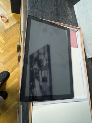 Tablet Azul y rosa con Teclado