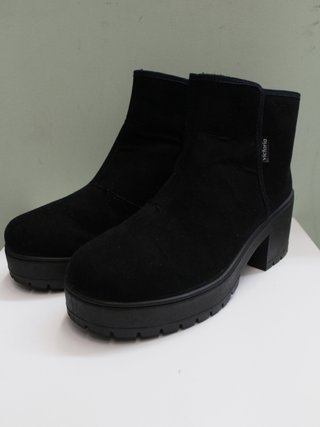 Botines Victoria Ante Negro Plataforma