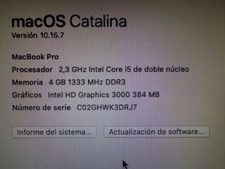 MacBook Pro Apple Gris/Plateado