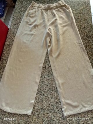 Pantaloni donna in corda beige Misure S italiana