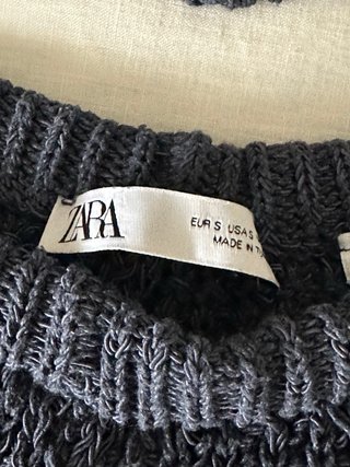 Conjunto Zara Crochet Negro