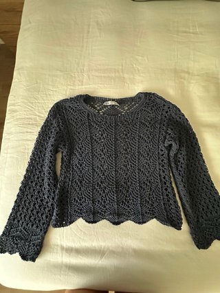 Conjunto Zara Crochet Negro