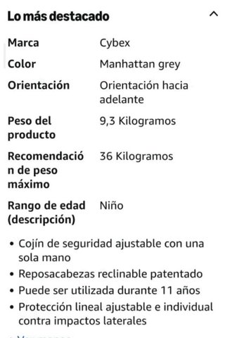Silla Coche Cybex M-Fix Manhattan Grey Isofix