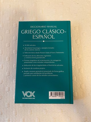 Diccionario manual griego clásico-español