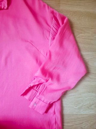Camisa fucsia manga larga
