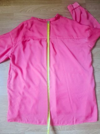 Camisa fucsia manga larga