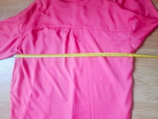 Camisa fucsia manga larga