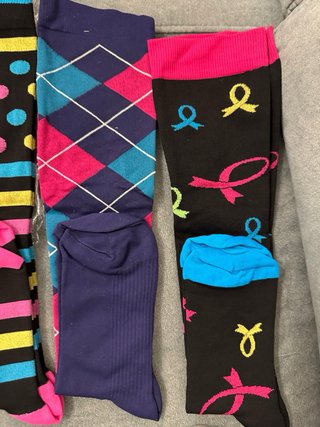 Calcetines de compresión multicolor