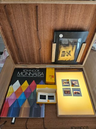 Maletín Vintage Koh-I-Noor lector diapositivas
