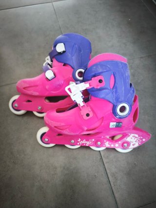 Patines en línea rosas talla 32-34