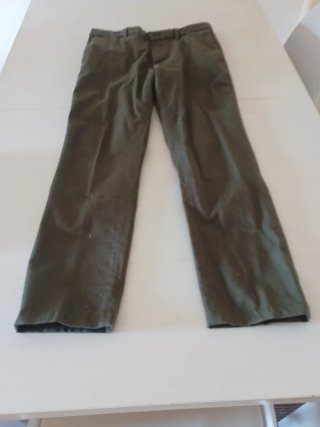 Pantalón Mango Hombre Verde Oliva Sin Usar