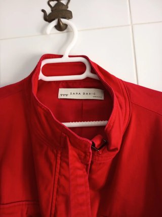 Chaqueta Zara Mujer Roja Talla xl