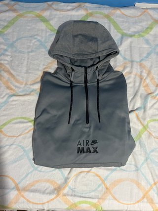 Sudadera Nike Air Max Gris Media Cremallera