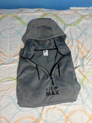 Sudadera Nike Air Max Gris Media Cremallera