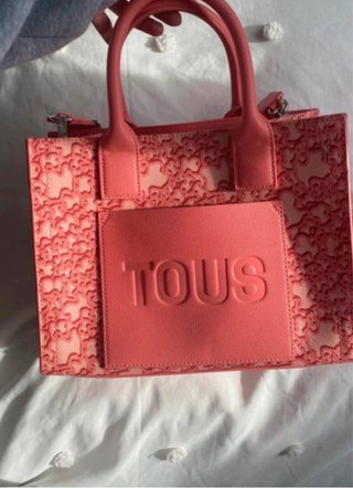 Bolso Shopper Mediano TOUS Coral
