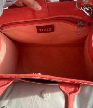 Bolso Shopper Mediano TOUS Coral