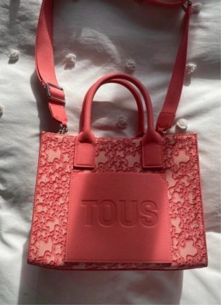 Bolso Shopper Mediano TOUS Coral