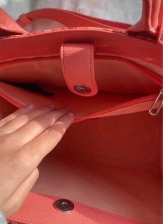 Bolso Shopper Mediano TOUS Coral