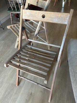 Sillas plegables de madera IKEA (2 unidades)