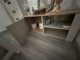 Mueble de salón madera y metal Dos piezas