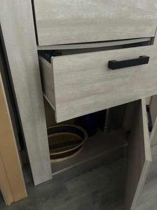 Mueble de salón madera y metal Dos piezas
