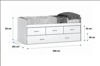 CAMA DOBLE CON CAJONES W05