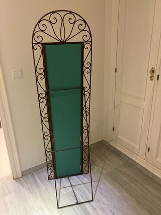 Espejo Hierro Forjado Arqueado vintage
