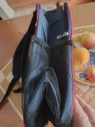 Zaino termico blu e rosso