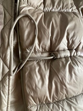 Chaqueta Plumífero Mango Khaki Capucha M
