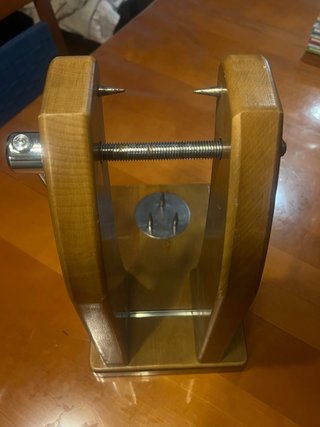 Jamonero vertical madera y acero