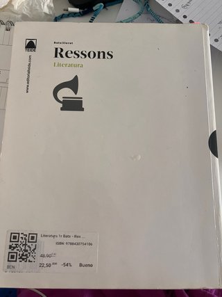 Ressons. Literatura 1 BATX