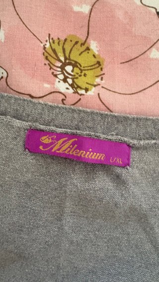 Cárdigan gris fino