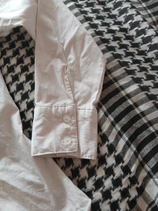 Camisa blanca mujer manga larga Vintage