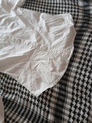 Camisa blanca mujer manga larga Vintage